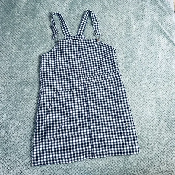🔴 SALE
Georgia May Navy/white gingham checkered overall dress - Picture 1 of 6